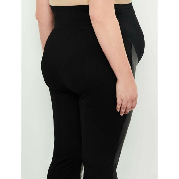 Jessica Simpson NWT Maternity Plus Size Faux Leather Pants size 3X - Picture 2 of 8